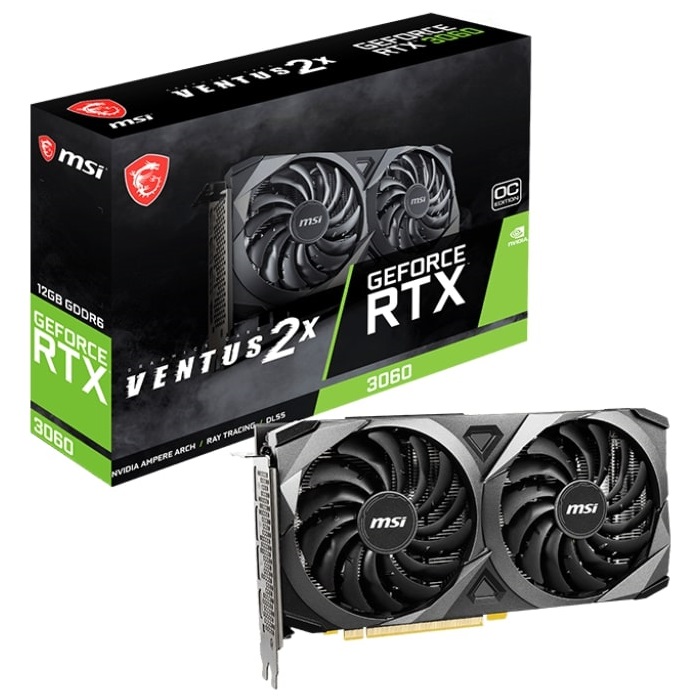 GPU RTX 3060 12GB OC MSI VENTUS X2